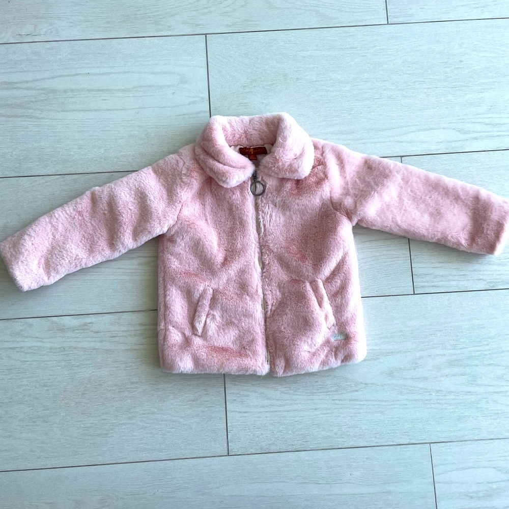 7 for all mankind toddler faux fur jacket 3T